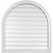 Ekena Millwork Round Top Surface Mount PVC Gable Vent: Functional, w/ 2"W x 1-1/2"P Brickmould Frame, 32"W x 34"H GVPRT32X3402SF - alternate 1